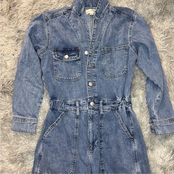 Universal Thread Women's Classic Denim Jumpsuit - Blue Wash Size 2 NWT - Picture 2 of 4